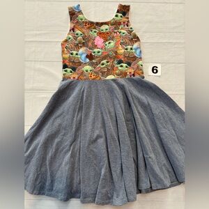 Malia and Kai Grogu Snacks Twirl Dress